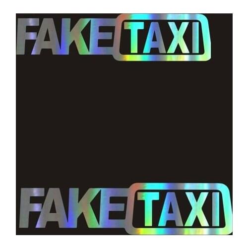 Fake Taxi Funny Car Sticker JDM Drift Race Vinyl Decal Auto Decoration Waterproof Sunscreen Accessories,20cm*15cm