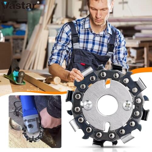2.5Inch High Quality Woodworking Grinding Chain Disc Sanding Wood Carving Tool Abrasive Disc Tools For Angle Grinder 16MM Bore