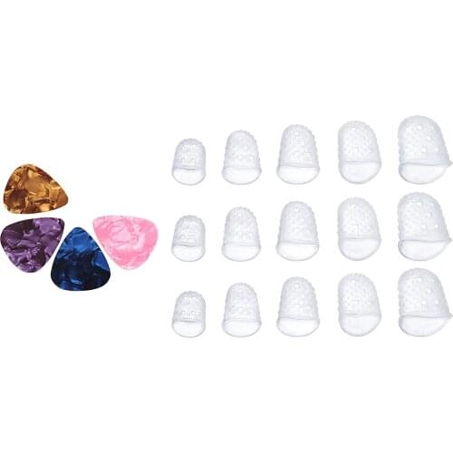 Fingertip Protectors for Stringed Instruments Acoustic Guitar Embroidery