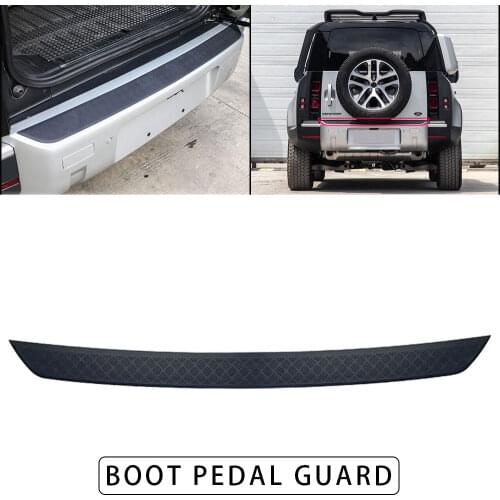 Black ABS For Land Rover Defender 110 2020 Car Rearview Mirror Cover Front Rear Bumper Side Scratch guard Protection Board Guard