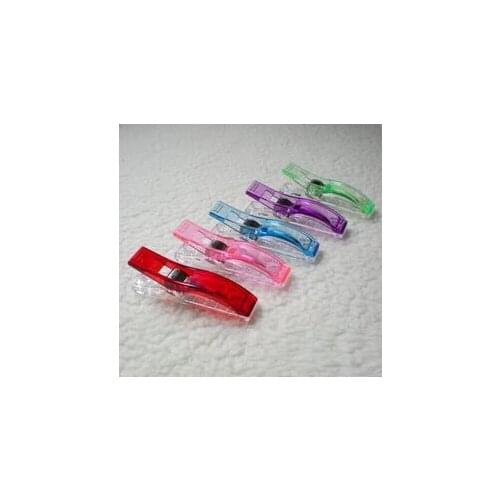 500pcs new clover wonder clips PVC Plastic Clips For Patchwork Sewing DIY Crafts, Quilt Quilting Clip 5.6*1.2*1.8CM