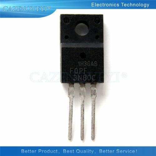 10pcs/lot FQPF3N80C F3NK80Z 3A 800V TO-220F In Stock