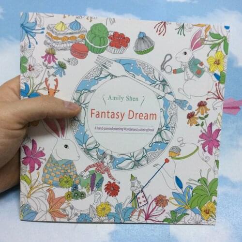 24 Pages Fantasy dream Secret Garden Series Antistress Coloring Book For Children Adults Graffiti Painting Drawing Art Book