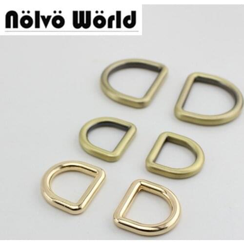 30-100pcs 5colors 19mm 32mm 5.0mm ziny alloy gold metal d ring diy bags strap hardware online wholesale shop cheap 100pcs