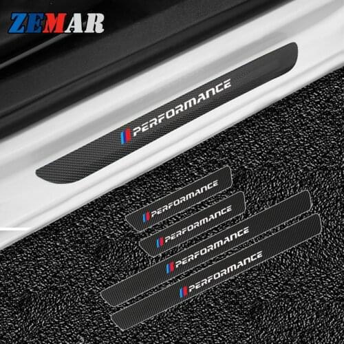 4PCS Waterproof Carbon Fiber Sticker Protective for 3 Series BMW E90 E46 E30 E36 F31 F30 F34 G20 G21 E34 E38 E65 E66 F01 G11 G12