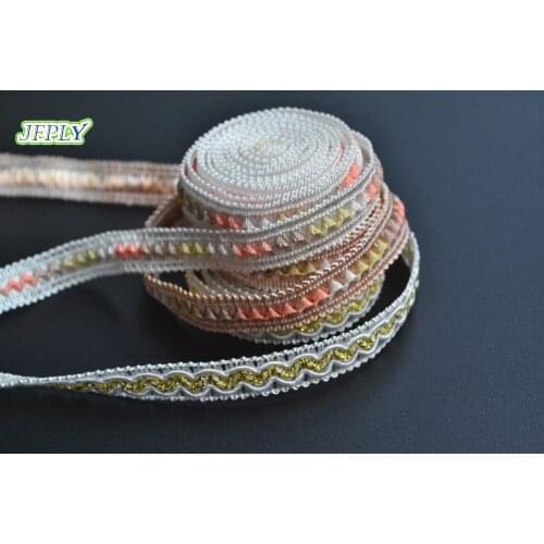 5yards/lot Width I 11mm Braid Fringe Ribbon Decoration for Garment Home Decor DIY Craft Supply