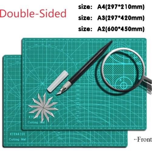 A2 / A3 / A4 Grid Line Cutting Process Pad Self-repairing Non-slip Printing Scale Board Knife High Quality Cutting Board 1 Piece