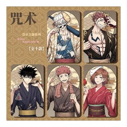 Anime Jujutsu Kaisen Gojo Satoru Inumaki Toge Bathrobe Series Acrylic Pendant Keychain Toy Badge Button Brooch Pins Collection