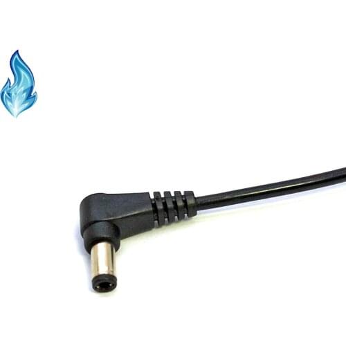 D-Tap to 5.5*2.5mm In - Out + Male PTap DTap Power DC Right Angle Plug Coiled Stretch Cable For Sony Light Lamps