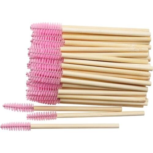 Wooden Makeup Mascara Brushes Wand Disposable Cosmetic Makeup Eyebrow Brush Applicator Eyelash Extension Cosmetic Brushes Tools