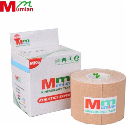 Mumian 5cm*5m Kinesiology Tape Cotton Elastic Adhesive Muscle Tape Sports Tape Roll Care Waist Bandage Support with Case