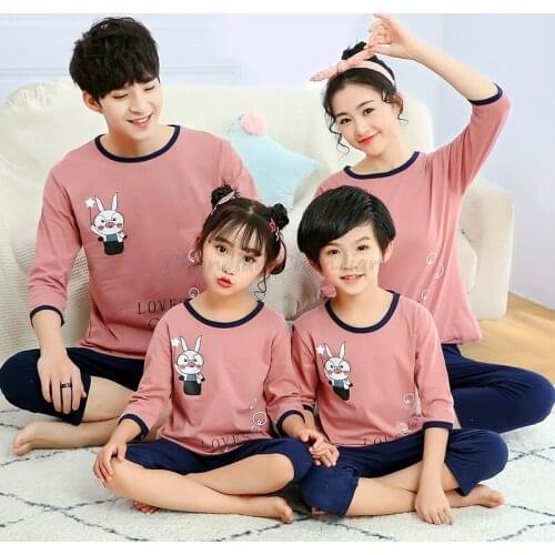 Summer Short Sleeve Cotton Pajamas for Teenager Girl Children Sleepwear Girls Summer Pajamas for Ages 2 to 20Years Plus Size