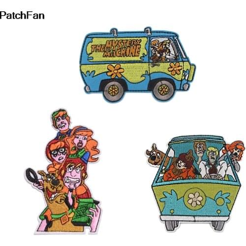 A3205 Patchfan Cartoon Cute Car Sticker for Clothes Decorate Embroidered DIY Dressing Childrens Clothes Iron On Patch