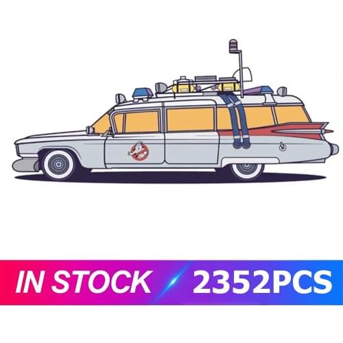 IN STOCK 2352pcs Movie Series Ghost bustersd Car Model Building Block Bricks Compatible with 10274 Toys kids Christmas Gifts