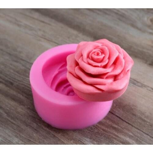 New Product!!1pcs Rose (H0191) Silicone Handmade Soap Mold Crafts DIY Mould