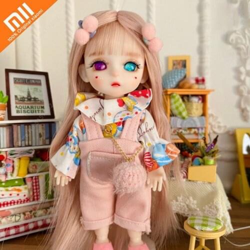 Xiaomi 16cm BJD Doll Movable Joints Mini Dolls for Girls BJD Doll Full Set Princess Female Body Accessories Kawaii Toys Girls
