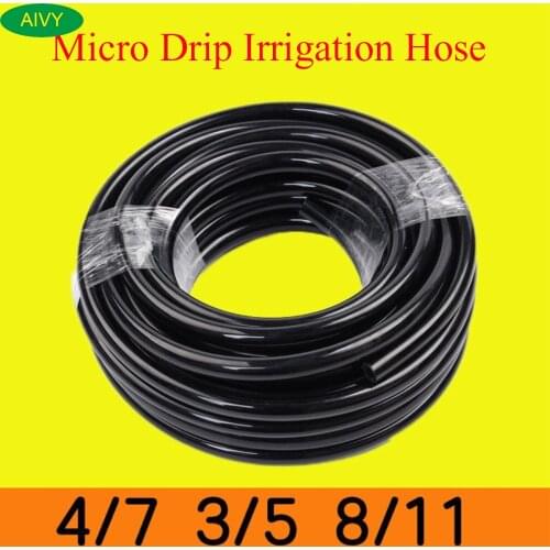 New PVC Micro Drip Irrigation Garden Hose 3/5mm 4/7mm 8/11 mm Garden Tube Greenhouse Bonsai Plant Flower Arrow Sprinkler Tubing