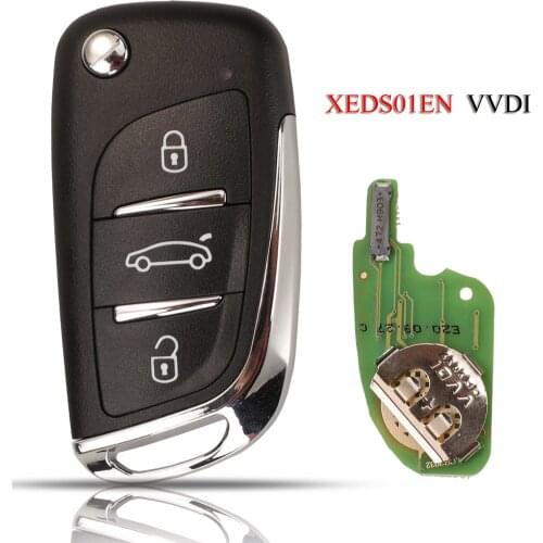 Kutery XEDS01EN VVDI Remote Smart Car Key For VVDI VVDI2 With XT27 Super Chip Xhorse Series Universal Remote Control 3Buttons