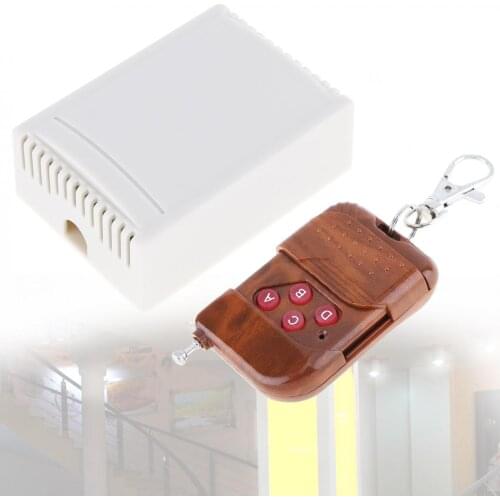 Universal Wireless Remote Control Switch DC 12V 4CH Relay Module Receiver with 4 Channel Remote RF 433MHz Transmitter