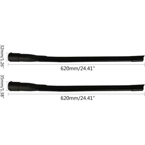 Universal 32mm 35mm Vacuum 625mm length Cleaner Long Flat Nozzle Head Suction Flexible Hose Tube