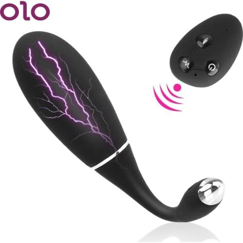 OLO Electric Shock Vibrator Clitoris Stimulator Panties Vibrating Egg Voice Control Wireless Remote Vibrator Sex Toys for Women