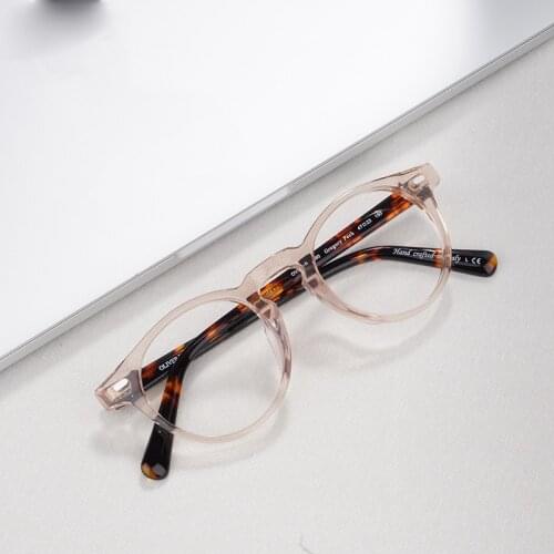 OLIVER Gregory Peck OV5186 Vintage Eyeglasses Women Clear Frame Men Optical Frame for Prescription Lens Round Glasses PEOPLES