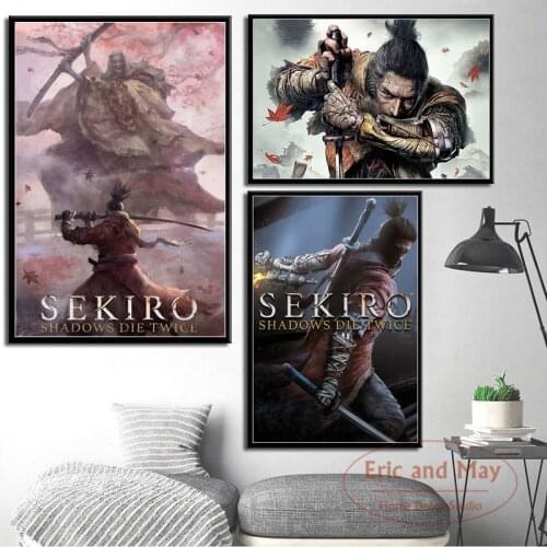 Sekiro Shadows Die Twice Hot Video Game Art Painting Vintage Canvas Poster Wall Home Decor