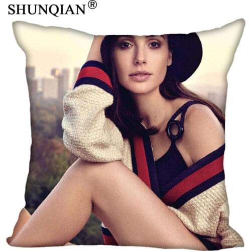 High Quality Gal Gadot Style throw Pillowcase Square Zippered Pillow Cover Custom Gift Drop Shipping