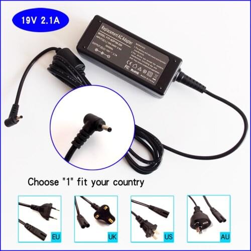 19V 2.1A 40W Laptop/Netbook AC Adapter Battery Charger for ASUS Eee PC VX6 VX6S N17908 V85 R33030 EXA1004UH AD6630 ADP-40PH AB