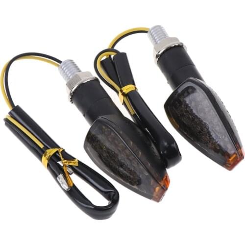 2PC Super Bright Waterproof LED Steering Light Motorcycle Front Rear Turn Signal Light Steering Lamp