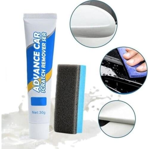 30ml Car Scratch Remover Polish Cloth & Car Body Compound Polishing Remover Agent Scratch Kit Repair Paint Wax Car Paste Sp S4Q6