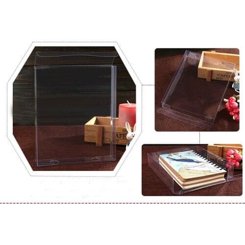 50pcs 3.5*15*18cm Wedding PVC Box Clear Gift Craft Cosmetic Display Box Small Jewelry Packing Holder Transparent Plastic Box