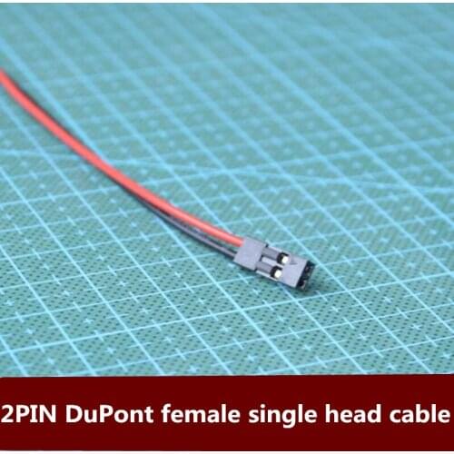 3D printer accessories 2PIN single head cable DuPont female color JST terminal cable line length 0.2 meters Free shipping