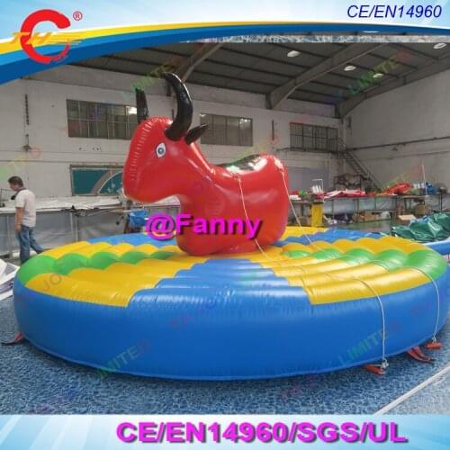 Free air shipping children rodeo inflatable bull riding, commercial use inflatable bull riding sport games , inflatable games