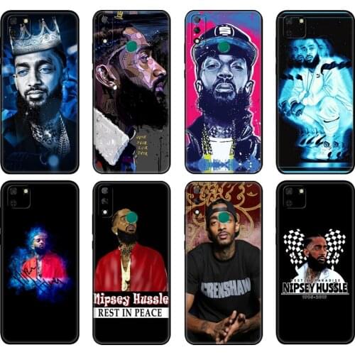 Black tpu Case For Huawei Y9S Y6S Y8S Y5P Y7P Y8P Case For Huawei Y5 lite Prime 2018 Y6 2019 Cover Rapper Nipsey Hussle