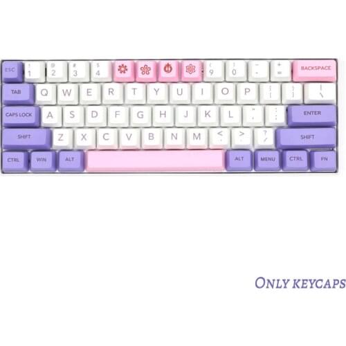 Eagiacme Violet OEM Dye Sublimation Big Fonts PBT keycap For Wired USB Mechanical Keyboard 104 Keycaps Blue/Red/Brown/Black