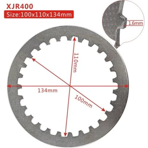 Steel Clutch Plate Kit For Yamaha FZ750 MEF 117-6 MES 403-8 XTZ FZ 750 XTZ750 XTZ750H XTZ750N FZX750 Fazer FZX 750 XT350 XT 350