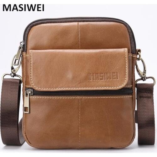 MASIWEI Mens Small Shoulder Bag For Men Crossbody Bag For Men Desinger Brand Bag Fashion Size Bags Messenger Crossbody Handbags
