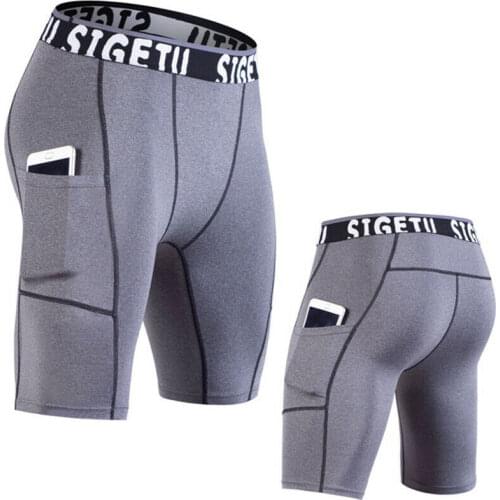 Mens Fitness Shorts Athletic Compression Sports Active Cool Dry Running Tights