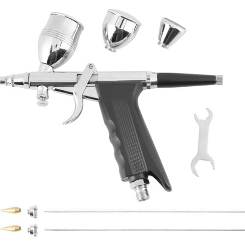 Gravity Spray Gun Airbrush 0.3mm 0.5mm 0.8mm Capacity Gravity Type Split Design Air Spray Gun Set Kit