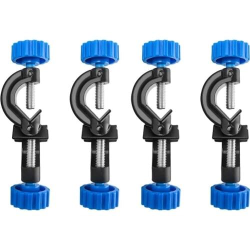 Right Angle Lab Stand Clamp Holder with Boss Head Rods Up to 18mm in Diameter(4 Pack)