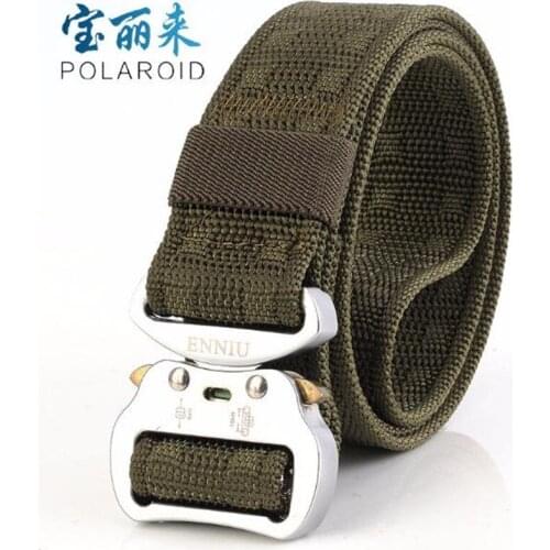 Tactical Belt ENNIU Nylon Outdoor Sports Belt 125x3.8cm Military Adjustable Belt with Metal Buckle Hunting Accessories