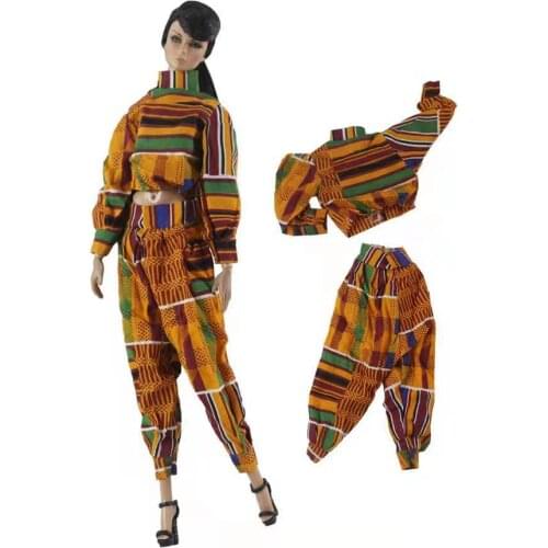 1:6 Long Sleeve Shirt Top Pants For Barbie Clothes Set Fashion Outfits 1/6 BJD Dolls Accessories Kids Playhouse DIY Toys Cosplay