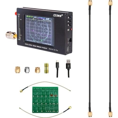 NanoVNA V2 3G Vector Network Analyzer 50K~3GHz Aluminum Gold 3.2 Inch V2 Pro