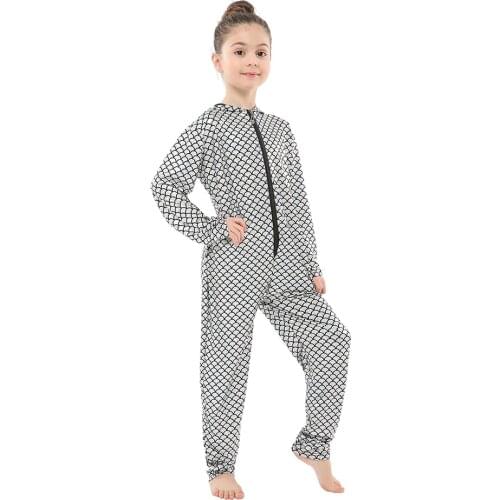 Spring Autumn Baby Girls Boys Long Sleeves Fish Scales Pattern Printed Performance Outfits Children Toddler Clothes Suits