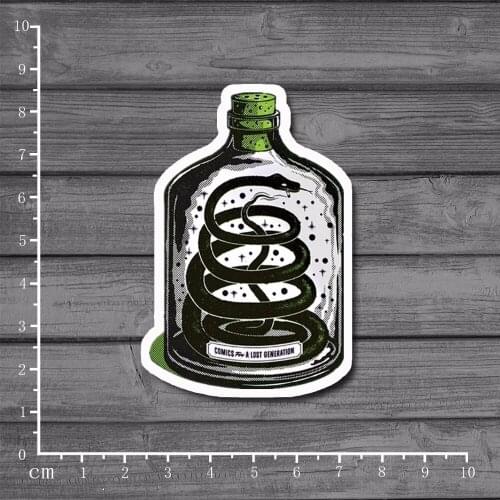 Viper Vottle Waterproof Suitcase Stationery Stickers Luggage On Laptop Notebook Tide Brand Stickers Decal Skateboard[Single]