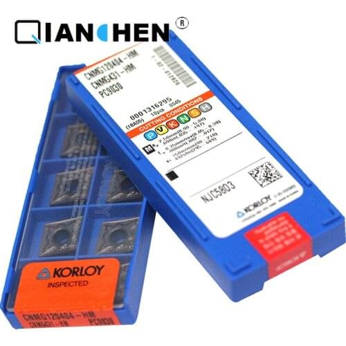 Genuine Original Korea Korloy CNMG120404-HM PC9030 CNMG120404-HS PC5300 (10pcs/lot) High Quality Internal Turning Tool Inserts