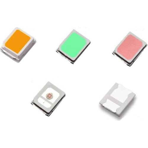100PCS 2835 0.2W SMD LED RED YELLOW (Reverse polarity) AMBER BLUE GREEN PINK ICE-BLUE Orange 60mA
