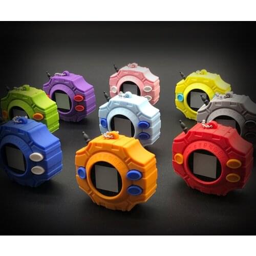 4.9 X 55 MM pendant Digimon Adventure Digivice Pvc Anime Action Figures Toy Digimon Tri Adventure Digivice keychain Model