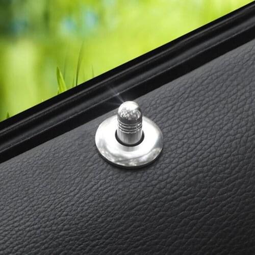 4Pcs/set Car Door Pin Lock Decoration Ring Stickers For BMW 3 Series E90 2005-2012 Interior Car Styling